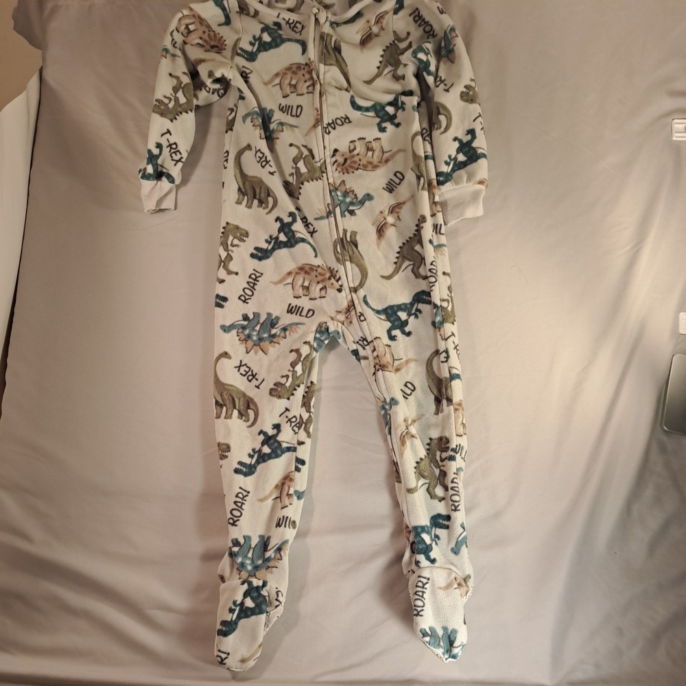 Kids Headquarters Dinosuar feety pajamas  4T